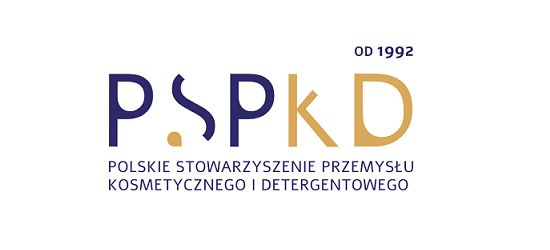 logo: PATRONAT HONOROWY: <br><br> Polskie Stowarzyszenie Przemysłu Kosmetycznego i Detergentowego